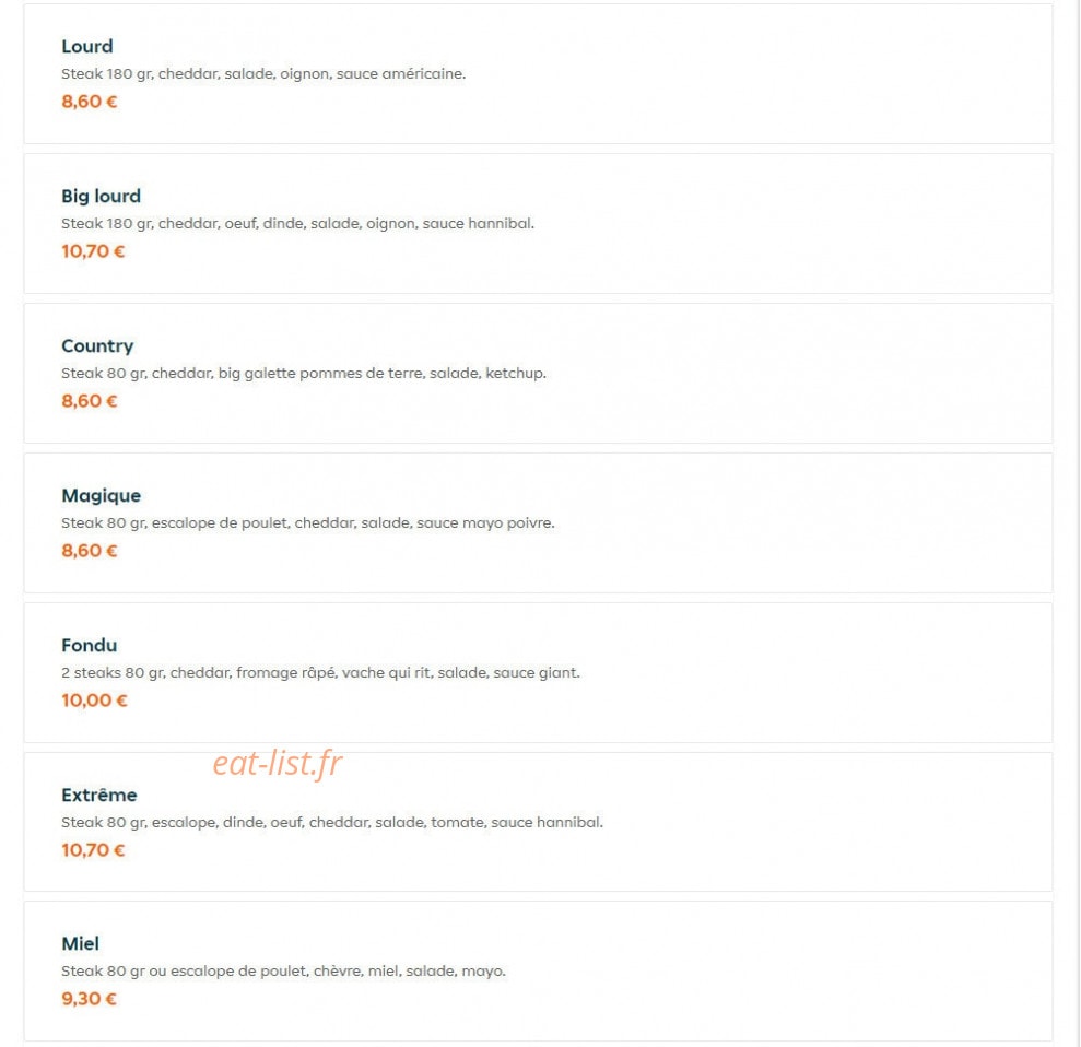 Le Miam — carte page 12