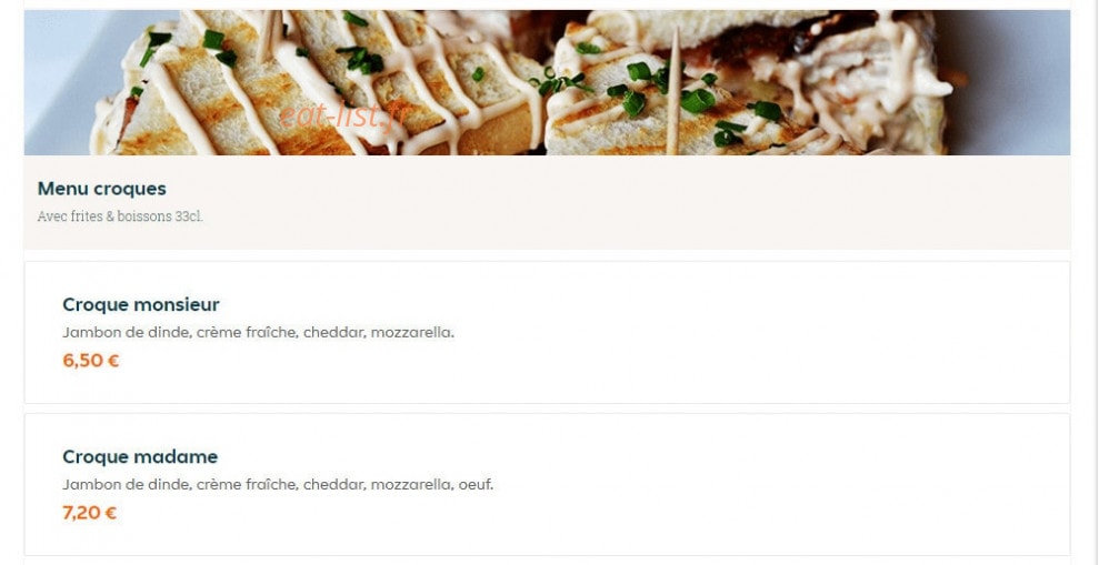 Le Miam — carte page 10