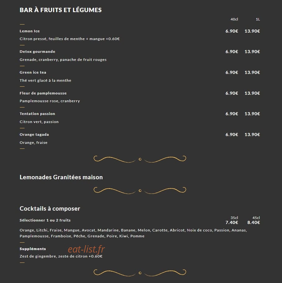 Mon Bistrot — carte page 4