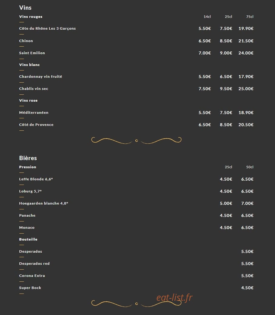 Mon Bistrot — carte page 9