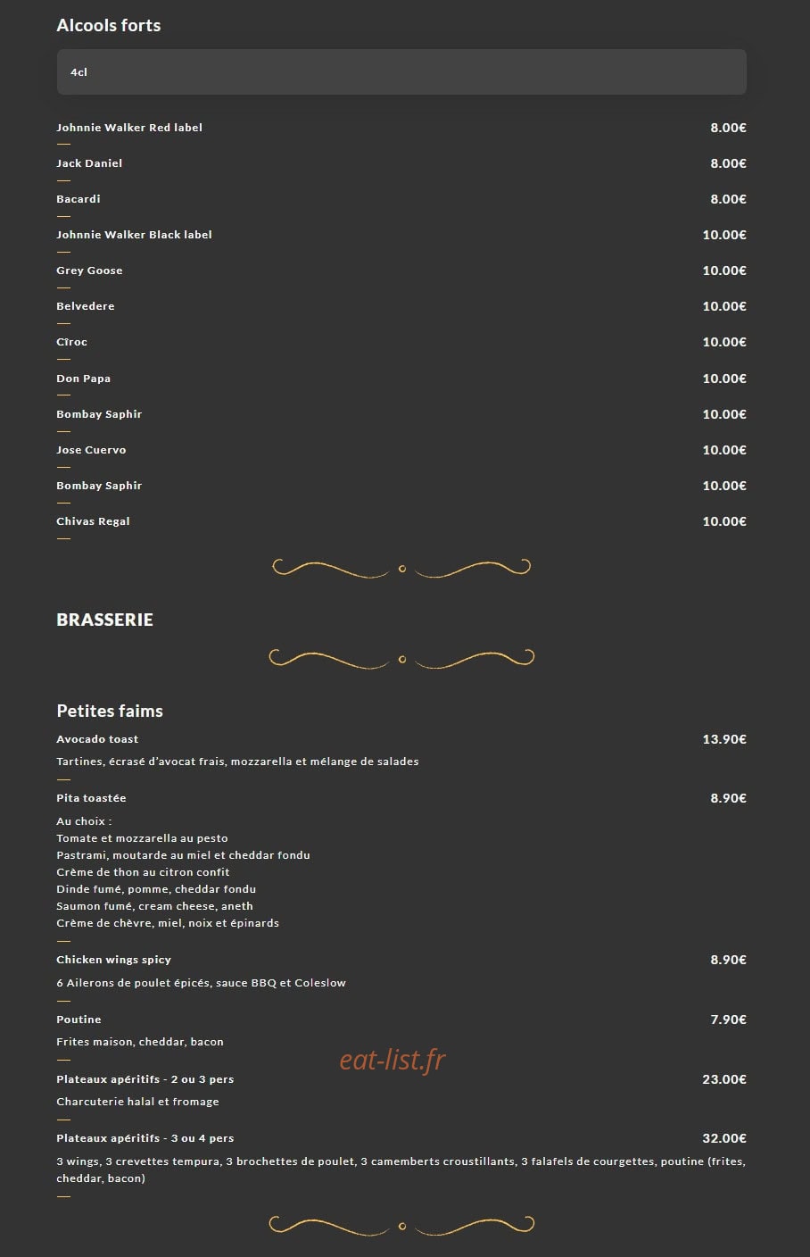 Mon Bistrot — carte page 10