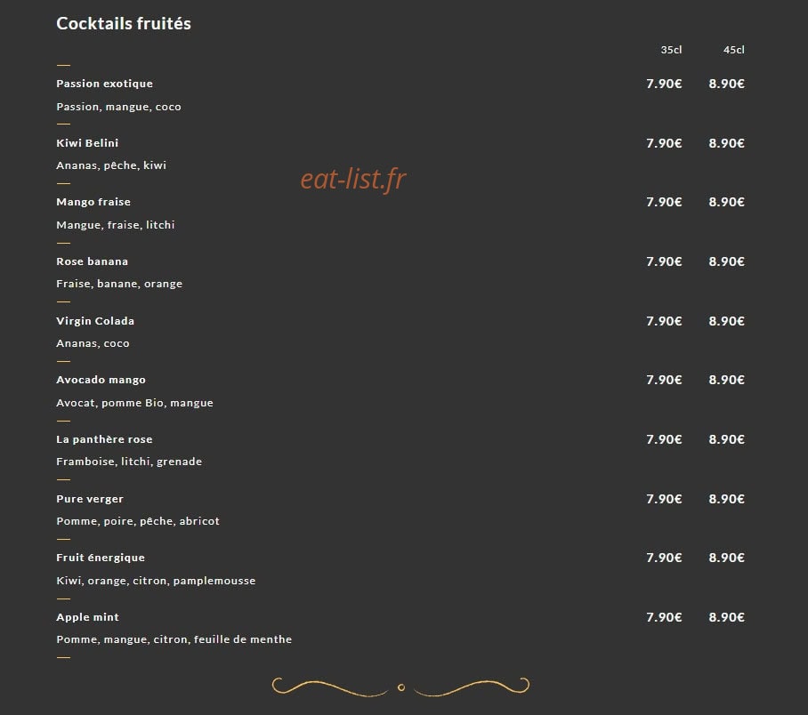 Mon Bistrot — carte page 5