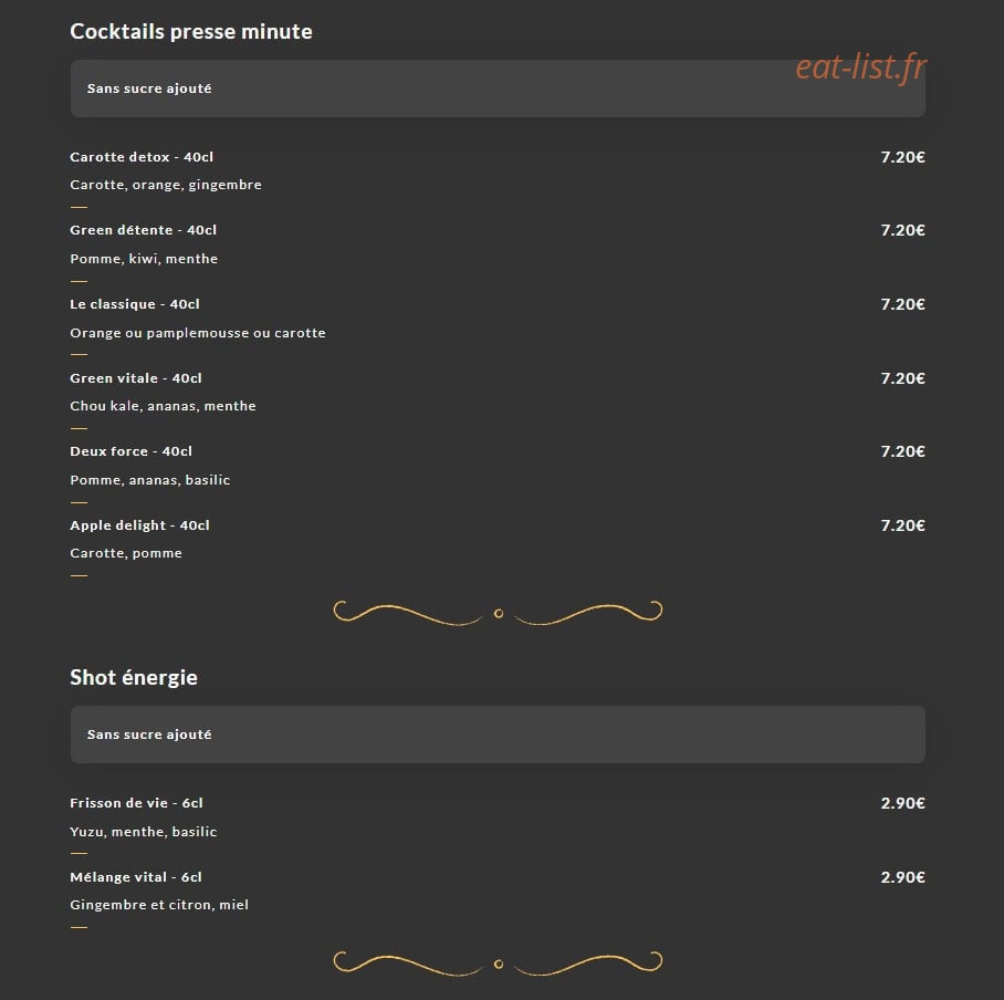 Mon Bistrot — carte page 6