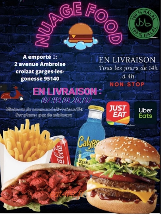 Nuage Food — carte page 1