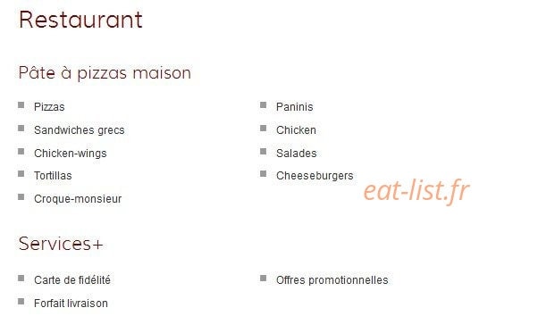 Pizza Lahana — carte page 1