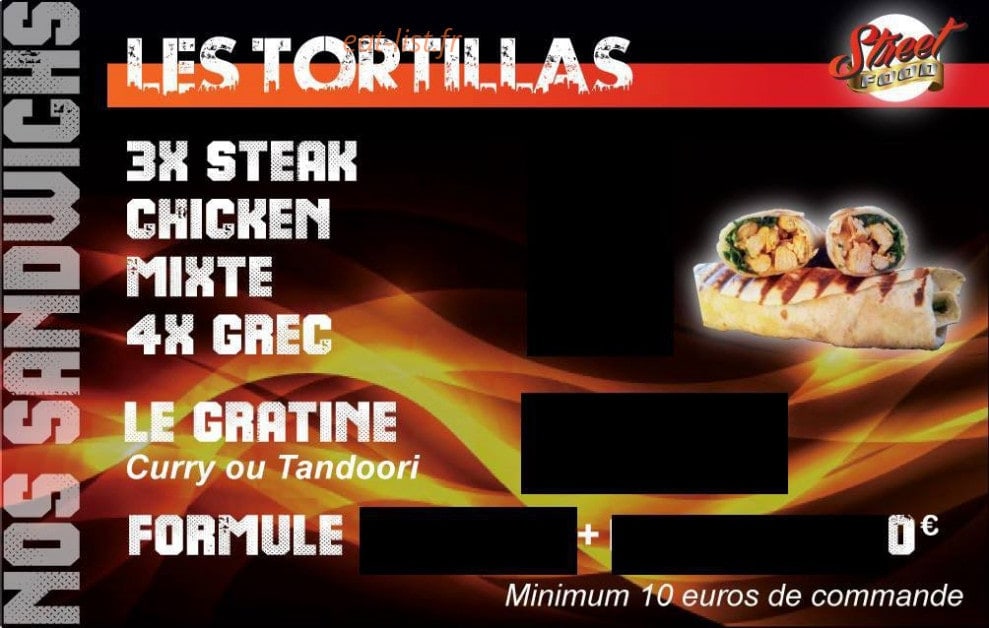 Street Food — carte page 2