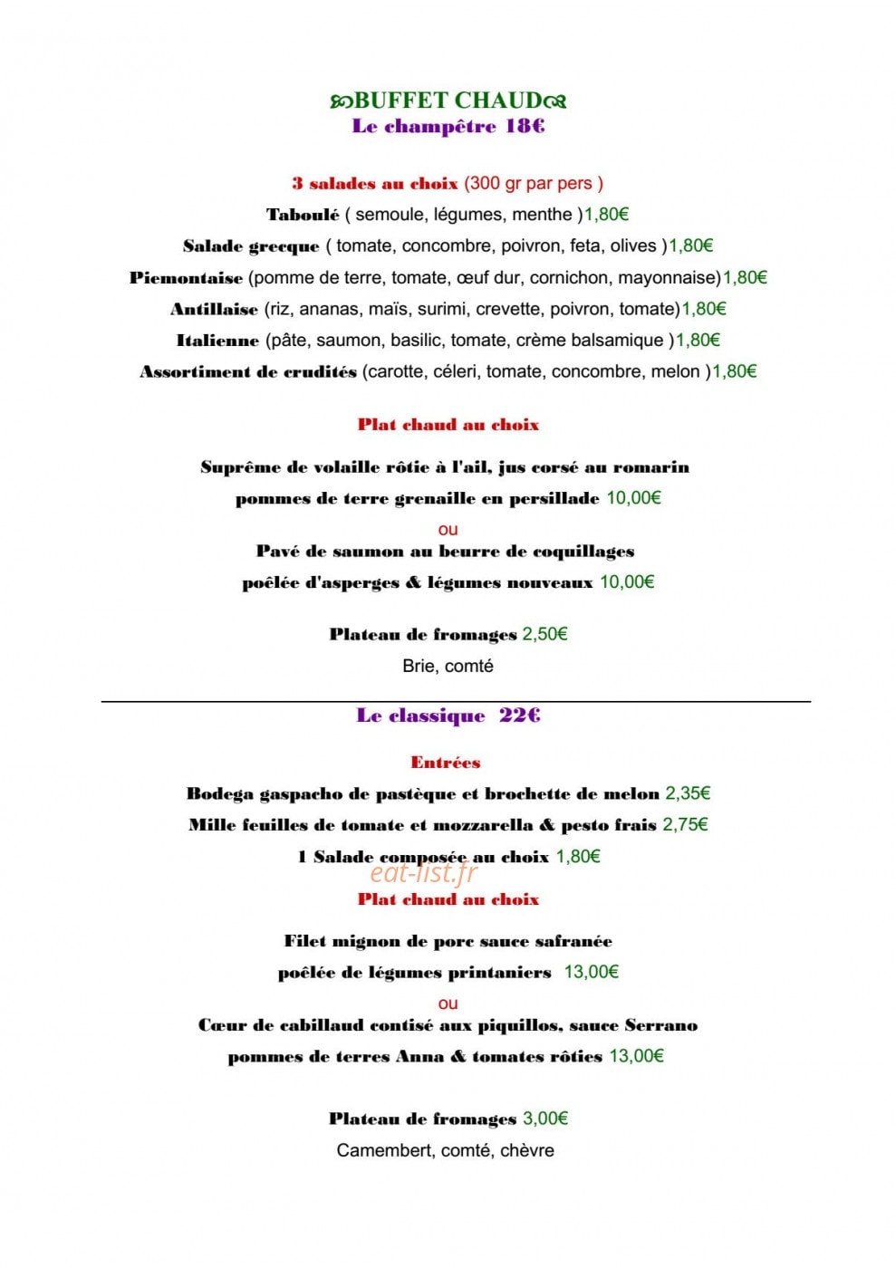 Arômes et mets — carte page 5