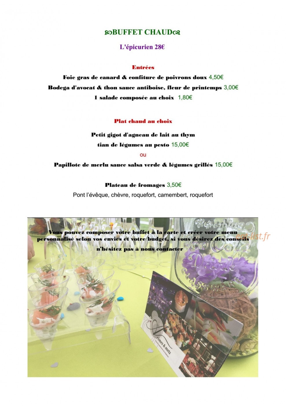 Arômes et mets — carte page 6