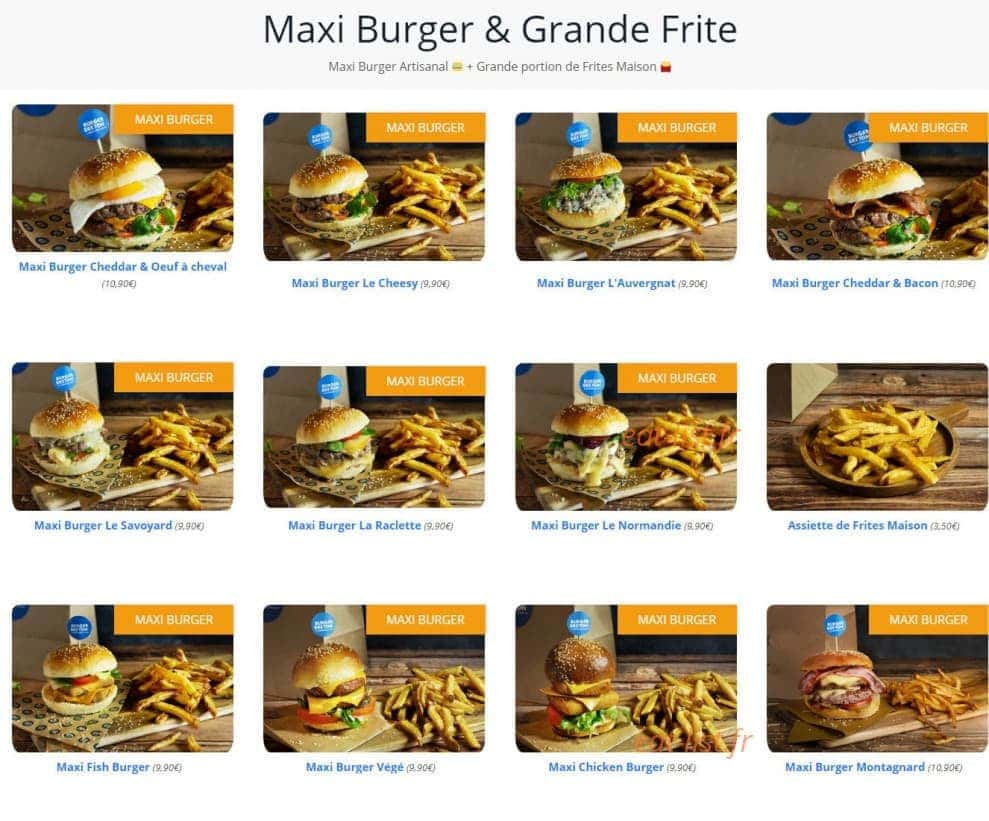 Burger Breton Taverny — carte page 2
