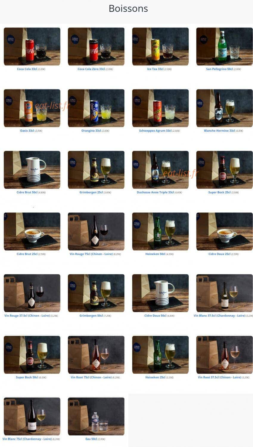 Burger Breton Taverny — carte page 8