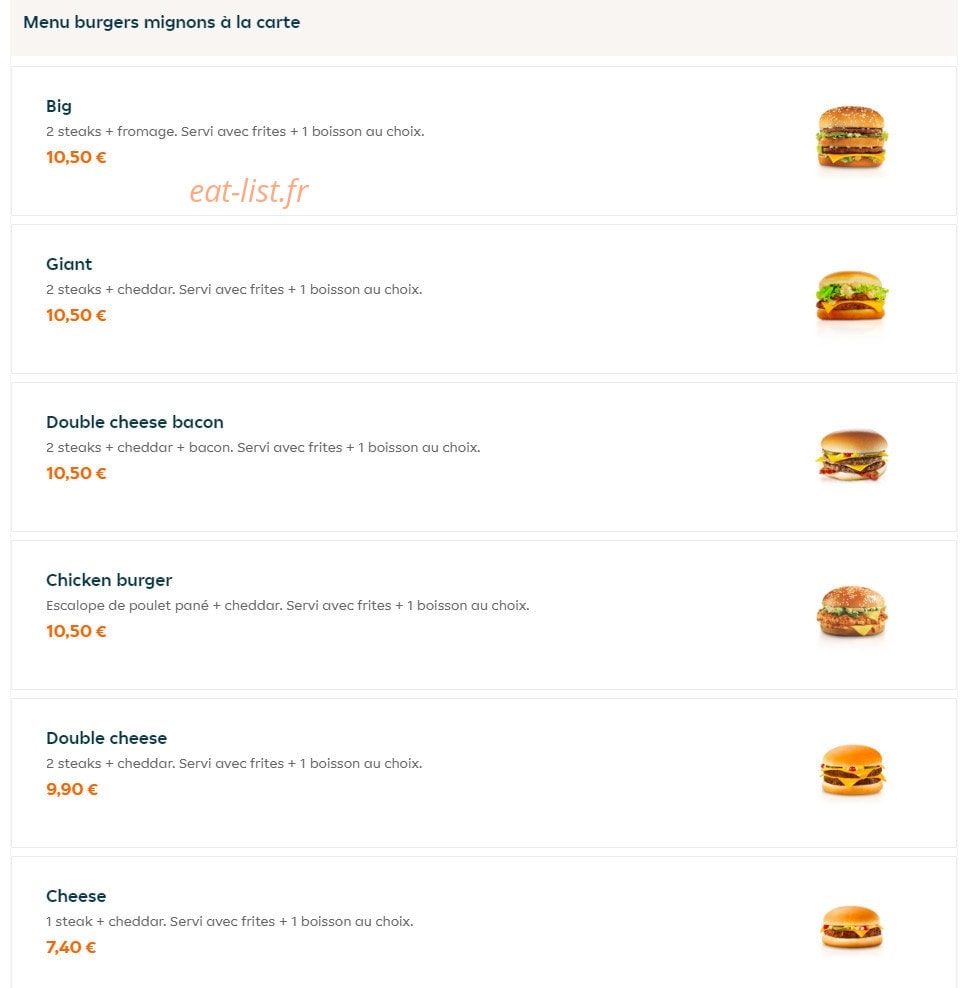 Burger Run — carte page 5