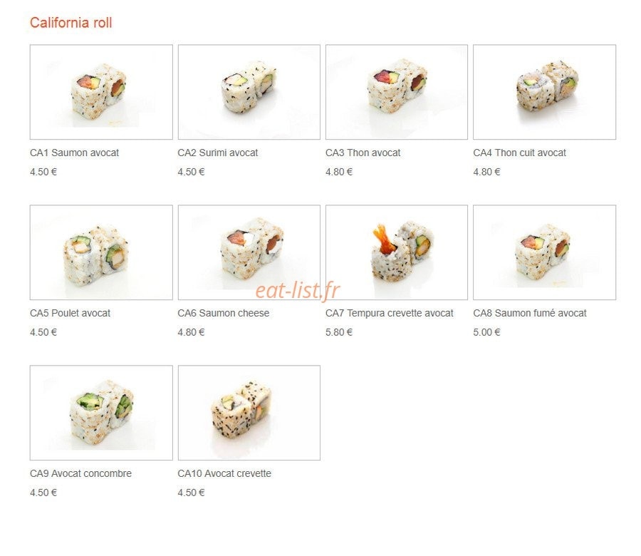 Mystère Sushi — carte page 6