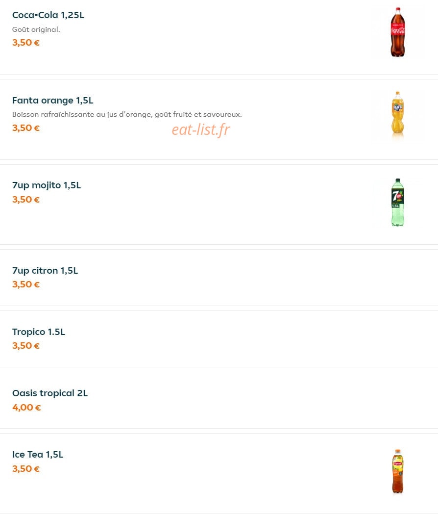 New Délices — carte page 24