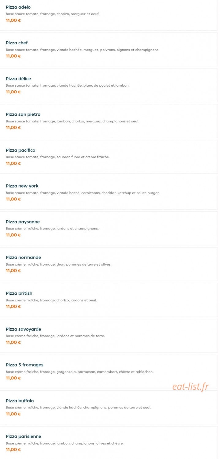 New Délices — carte page 4