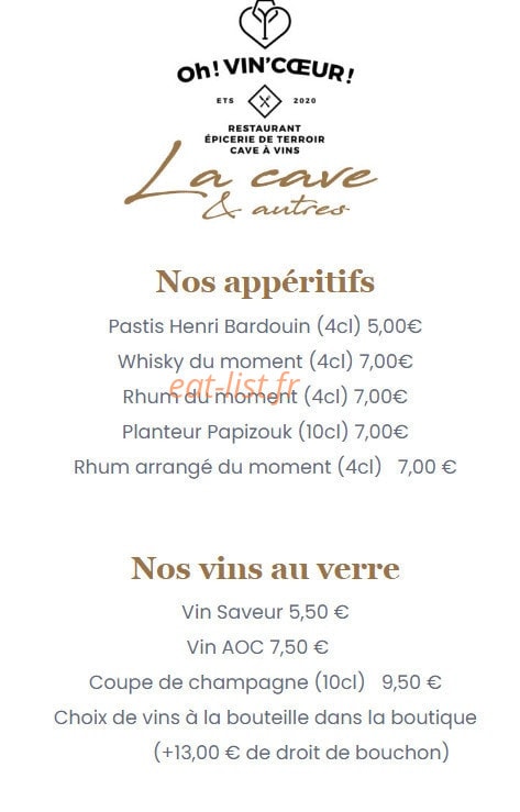 Oh ! Vin’cœur ! — carte page 3