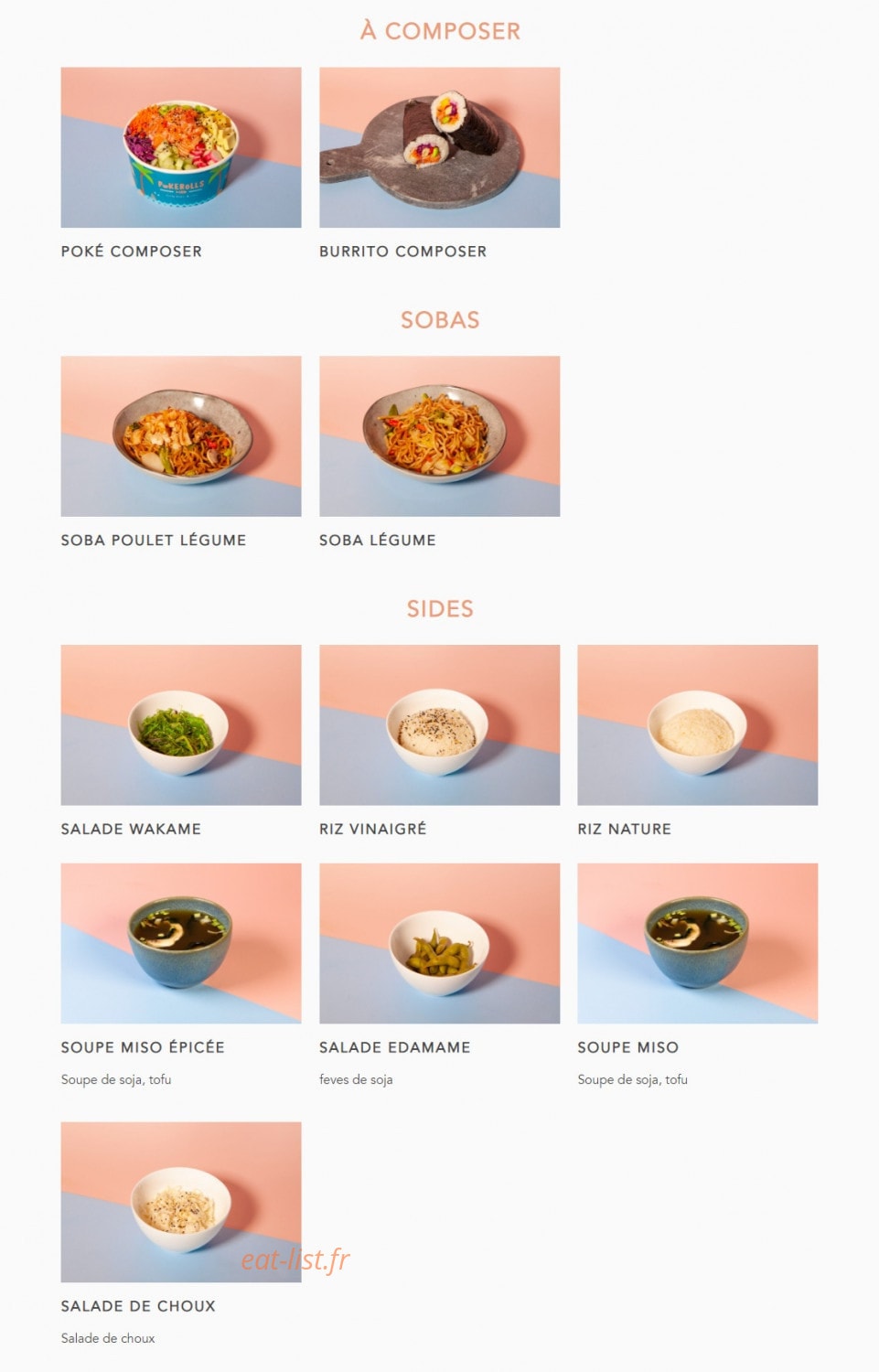 Poké Rolls — carte page 2