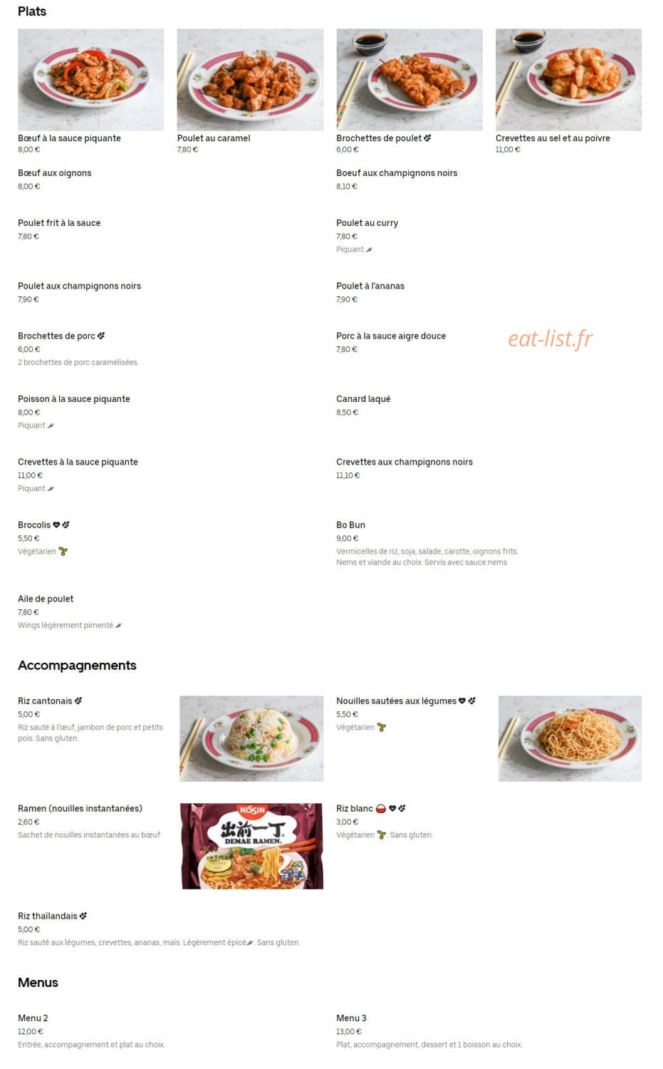 Taverny Gourmet — carte page 2