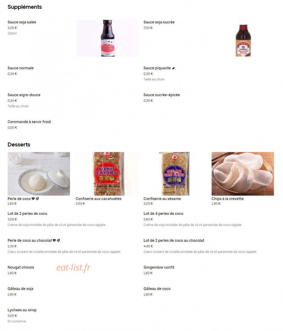 Taverny Gourmet — carte page 3