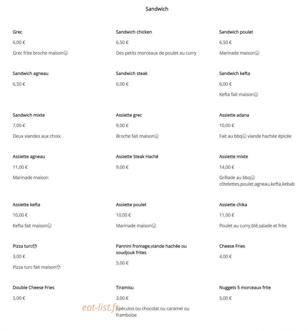 Yakamoz — carte page 1