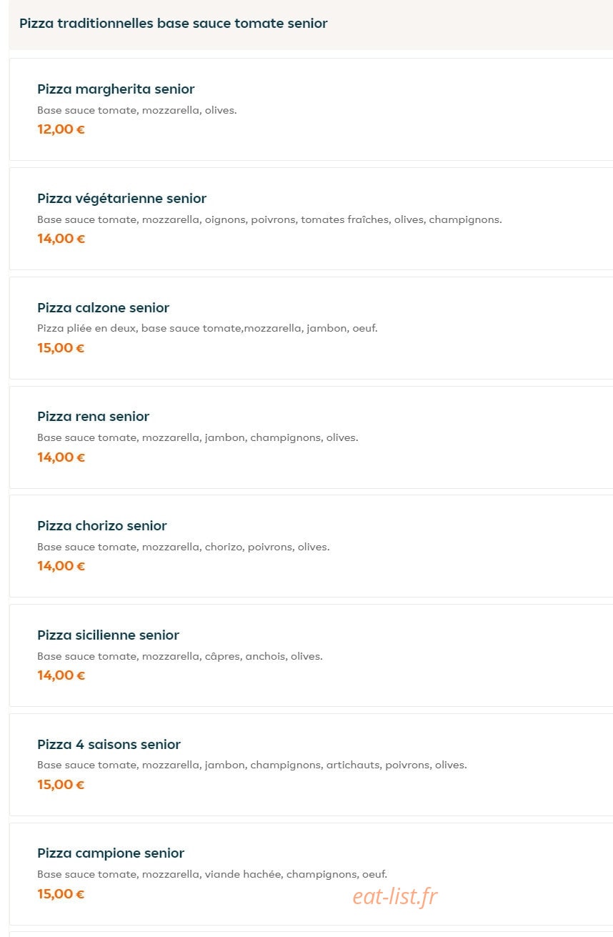 Bona Pizza — carte page 4