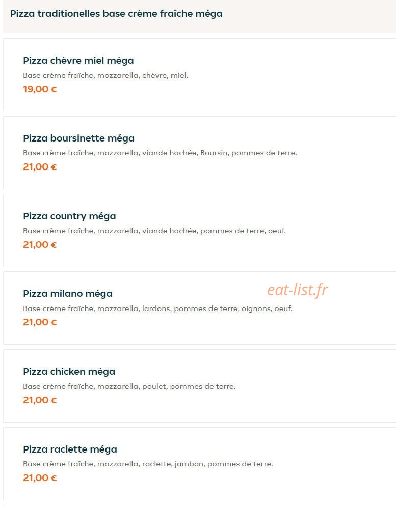 Bona Pizza — carte page 9