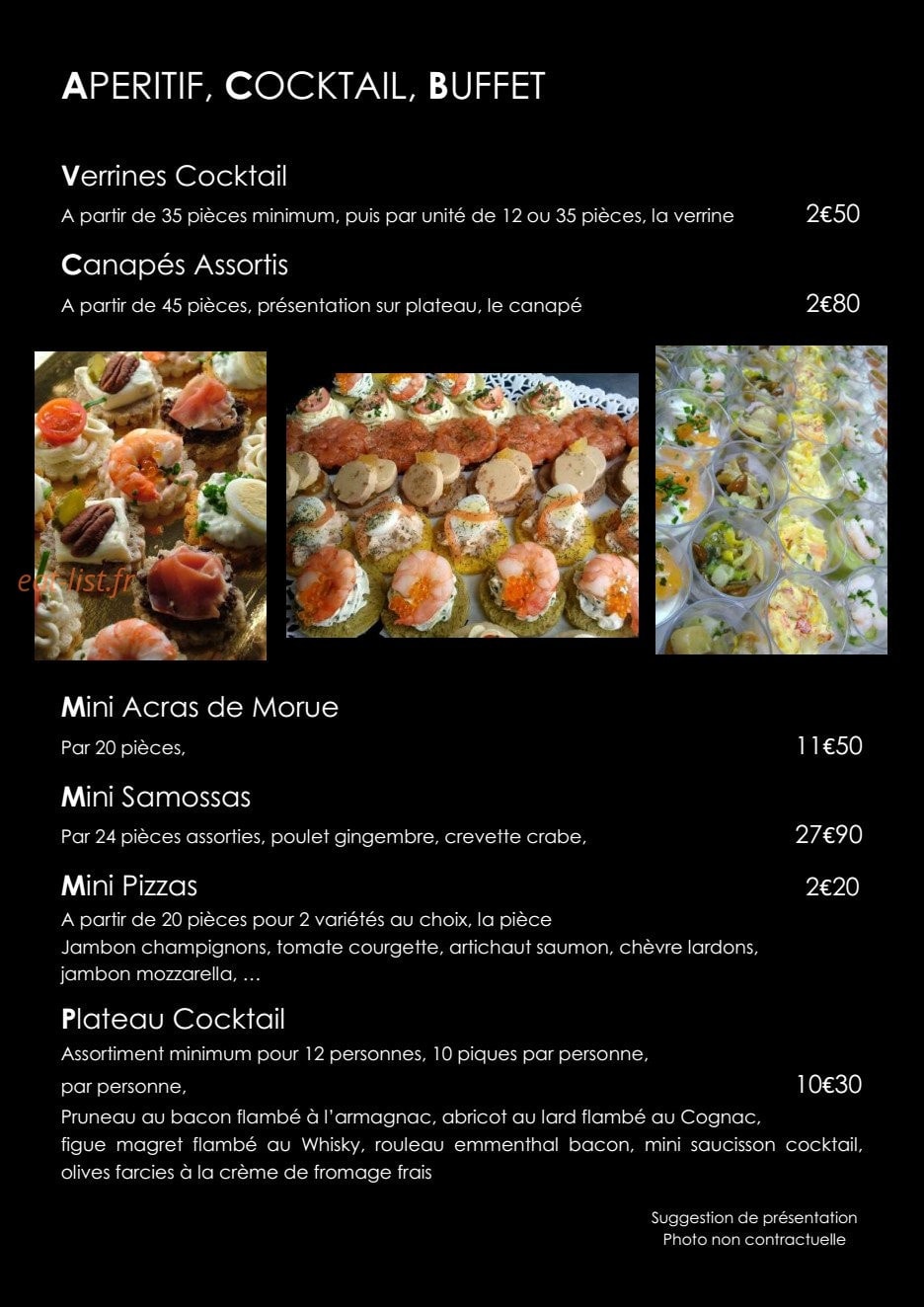Gourmet Plaisir et Tradition — carte page 3