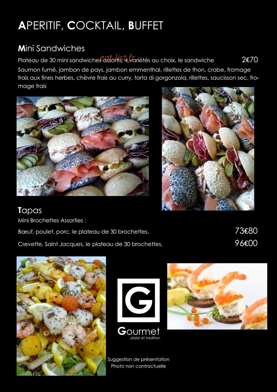 Gourmet Plaisir et Tradition — carte page 5