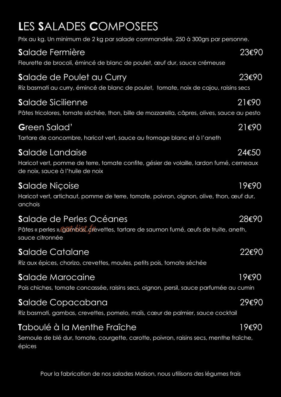 Gourmet Plaisir et Tradition — carte page 10