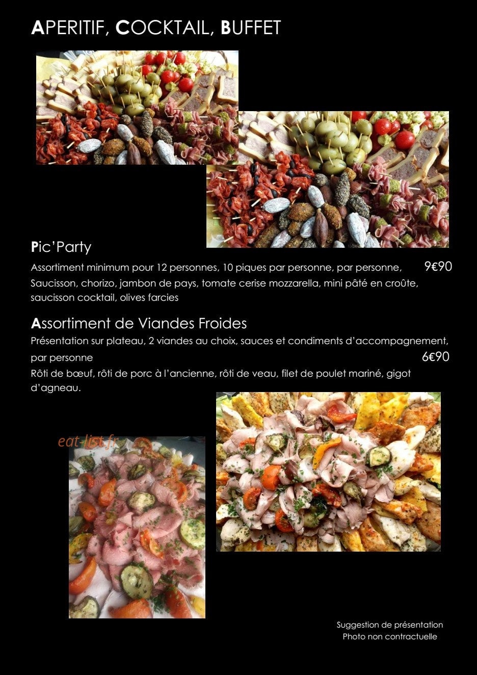 Gourmet Plaisir et Tradition — carte page 6