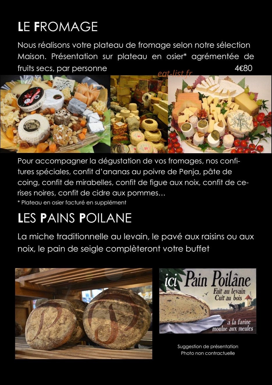 Gourmet Plaisir et Tradition — carte page 15