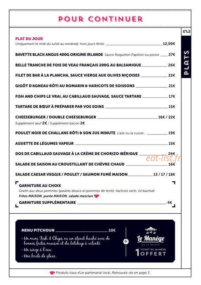 La Maison — carte page 3
