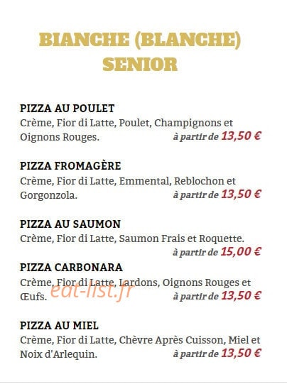 La Pizza — carte page 2