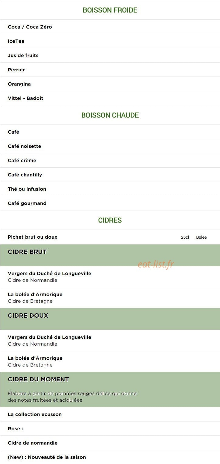 La Terrasse — carte page 2