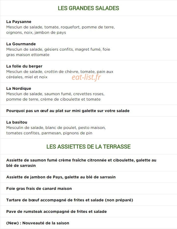 La Terrasse — carte page 6