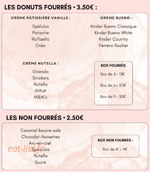 Bagels N Donuts — carte page 4