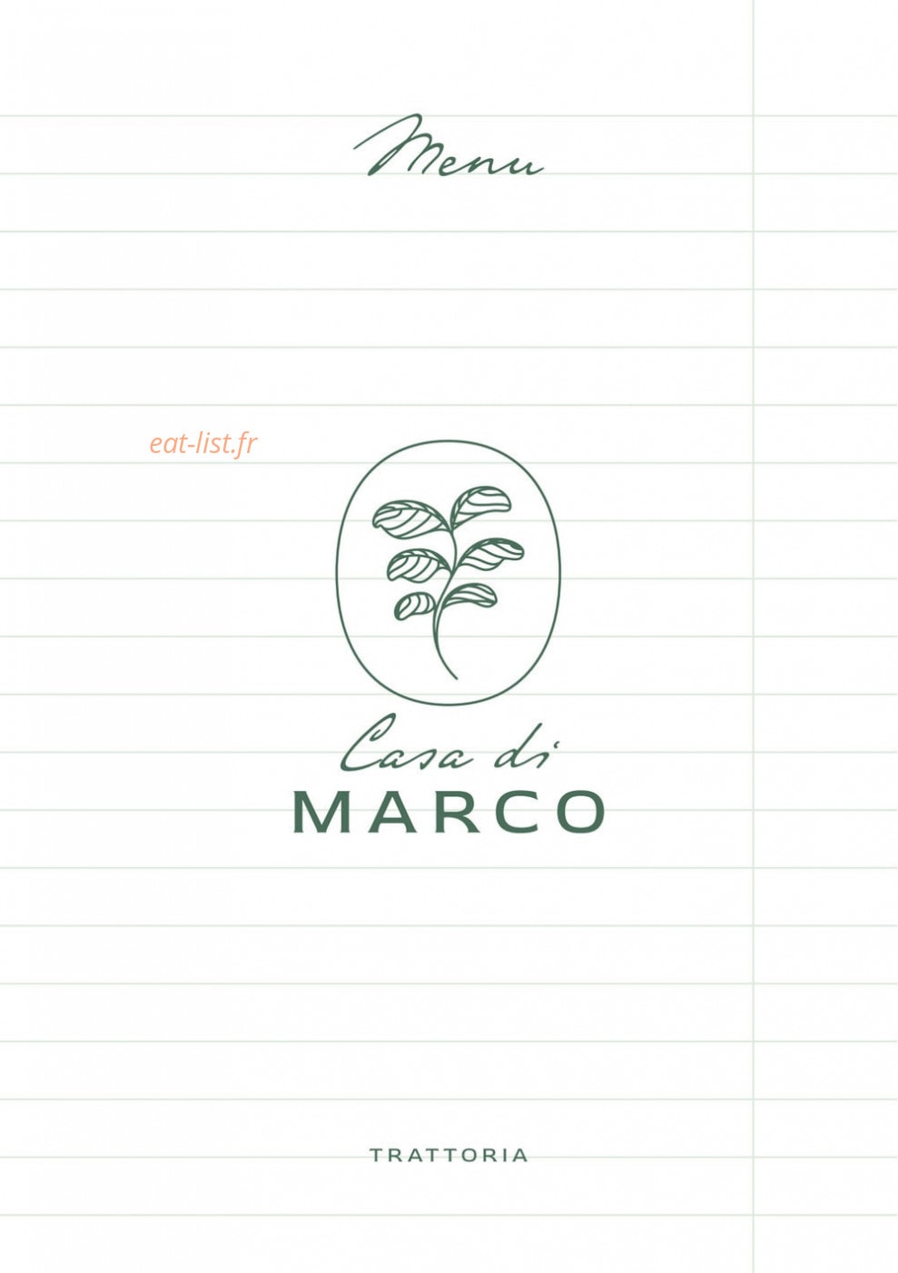 Casa Di Marco — carte page 1