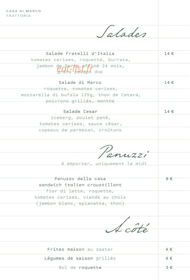 Casa Di Marco — carte page 3