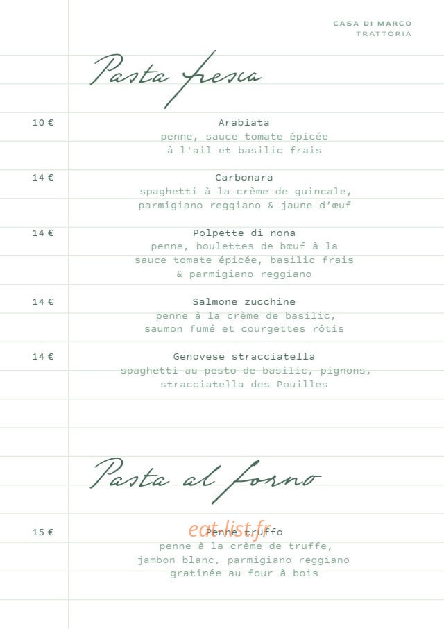 Casa Di Marco — carte page 4