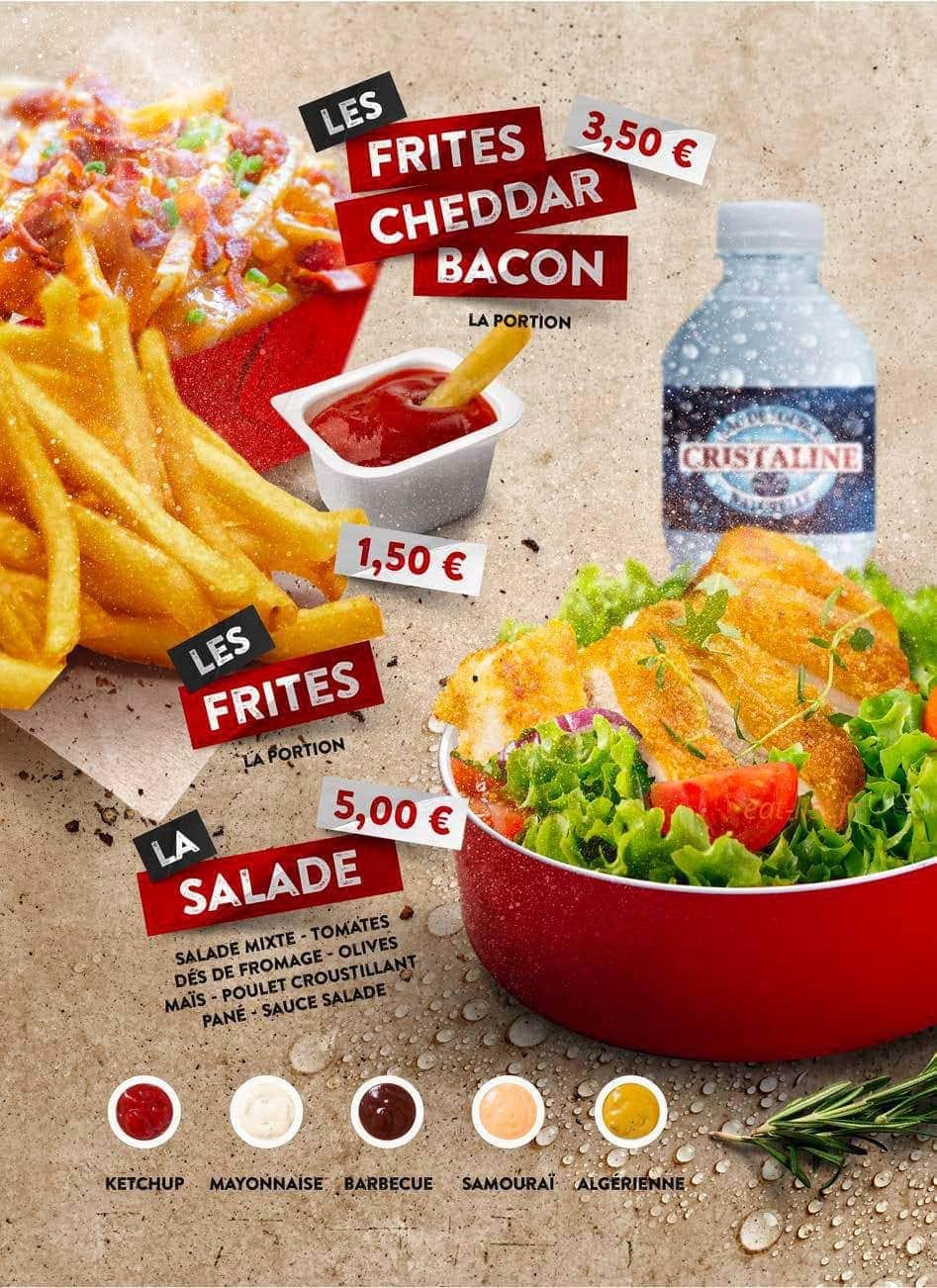Chicken Burger — carte page 15