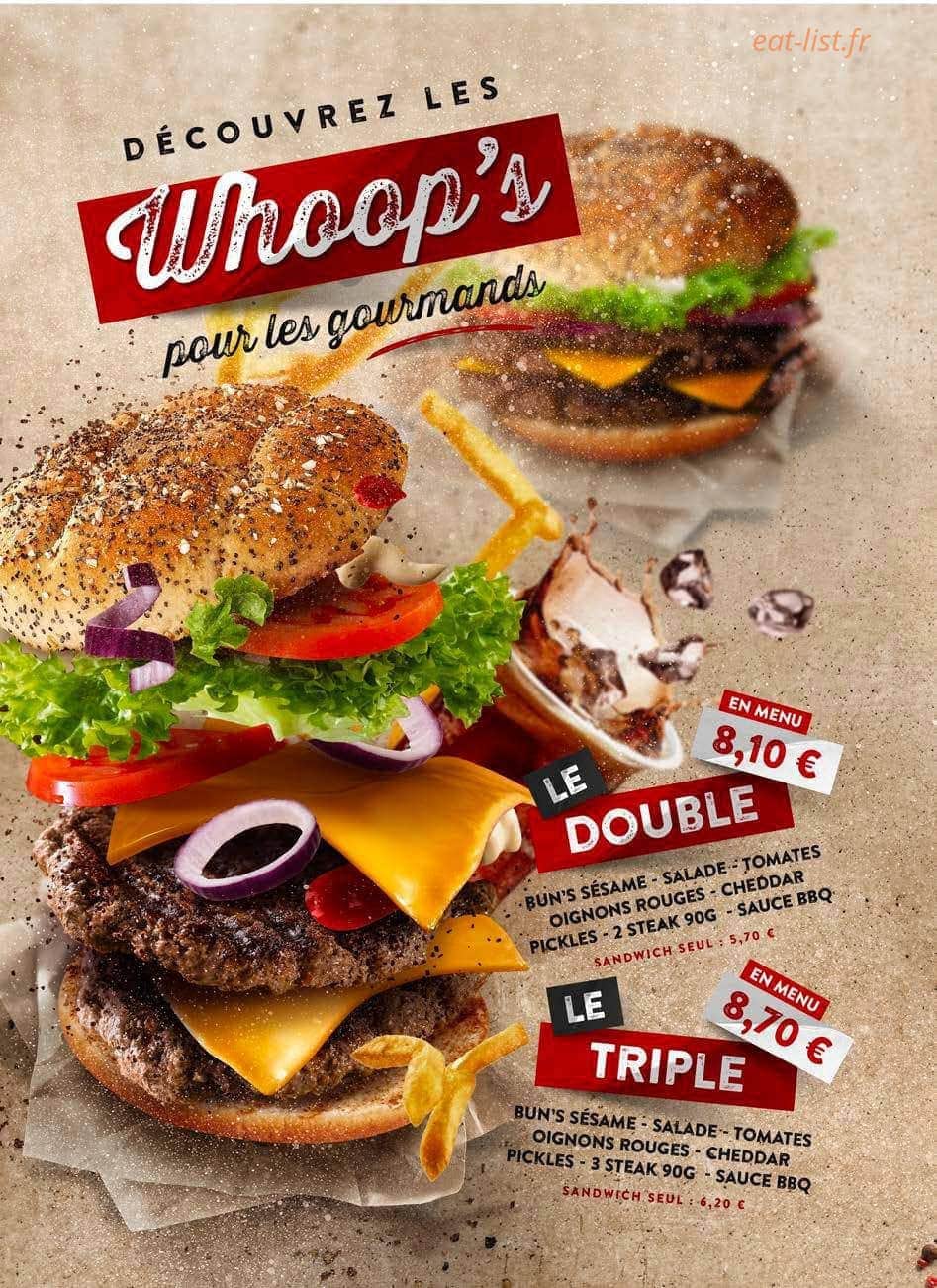 Chicken Burger — carte page 4