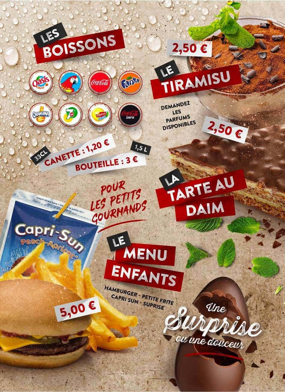 Chicken Burger — carte page 16