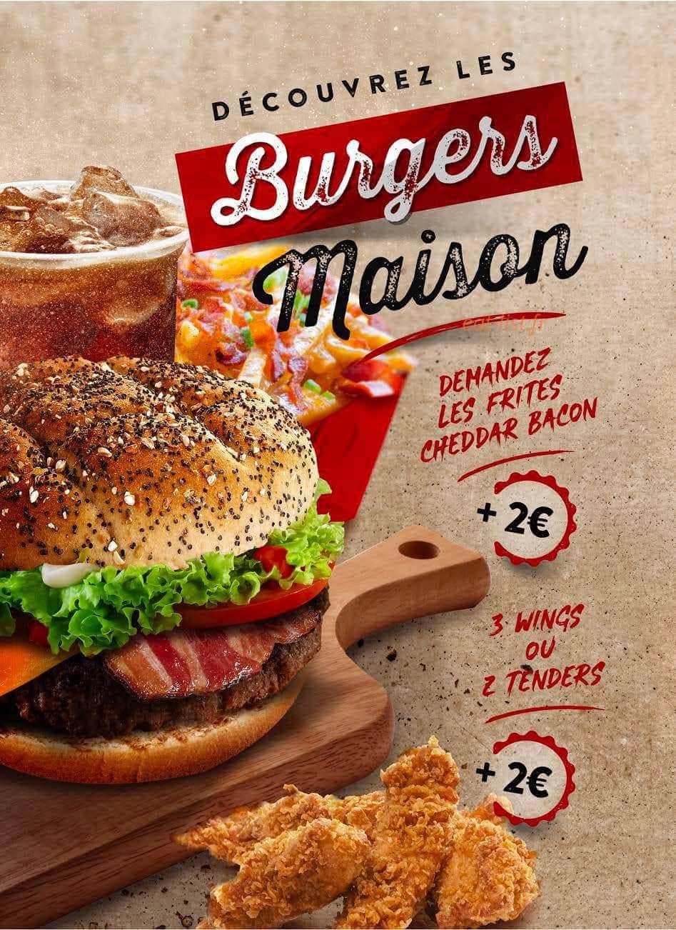 Chicken Burger — carte page 2