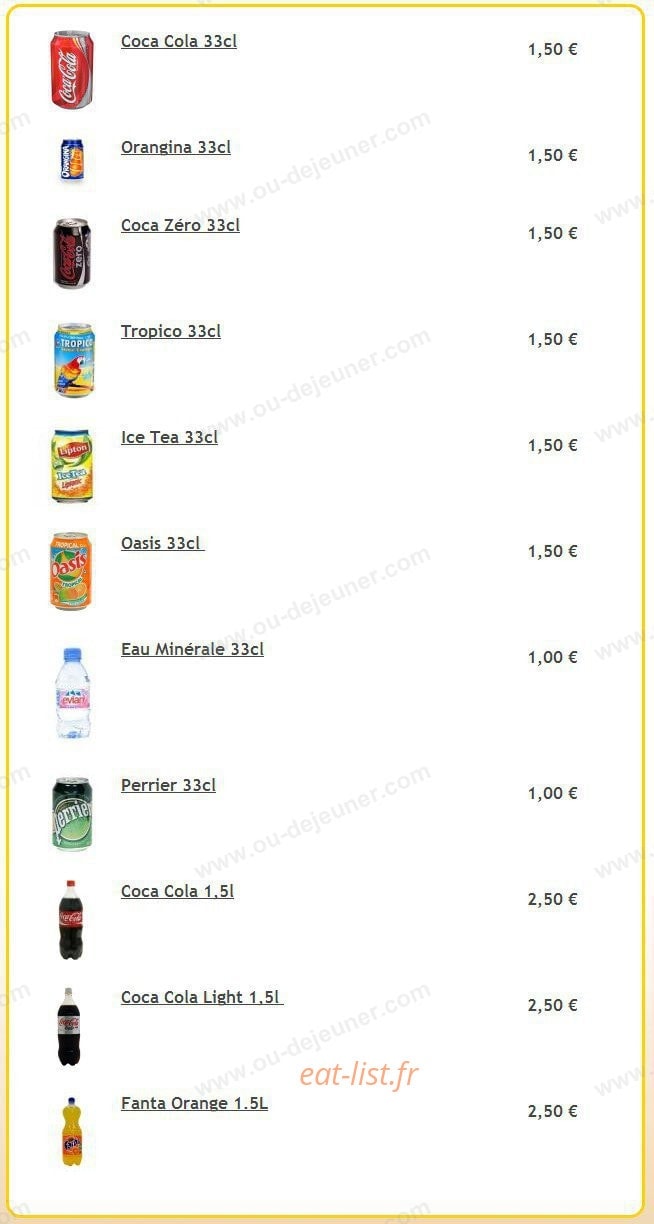 Espace Pizza — carte page 12