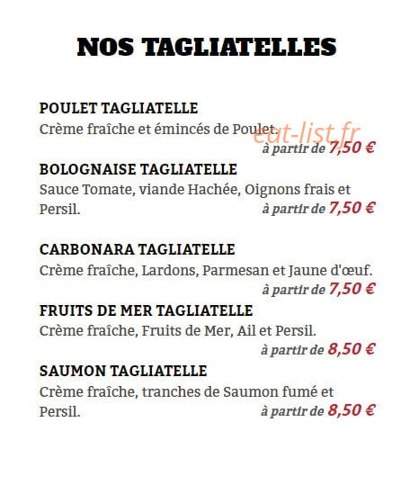 Fuego Pizza — carte page 3