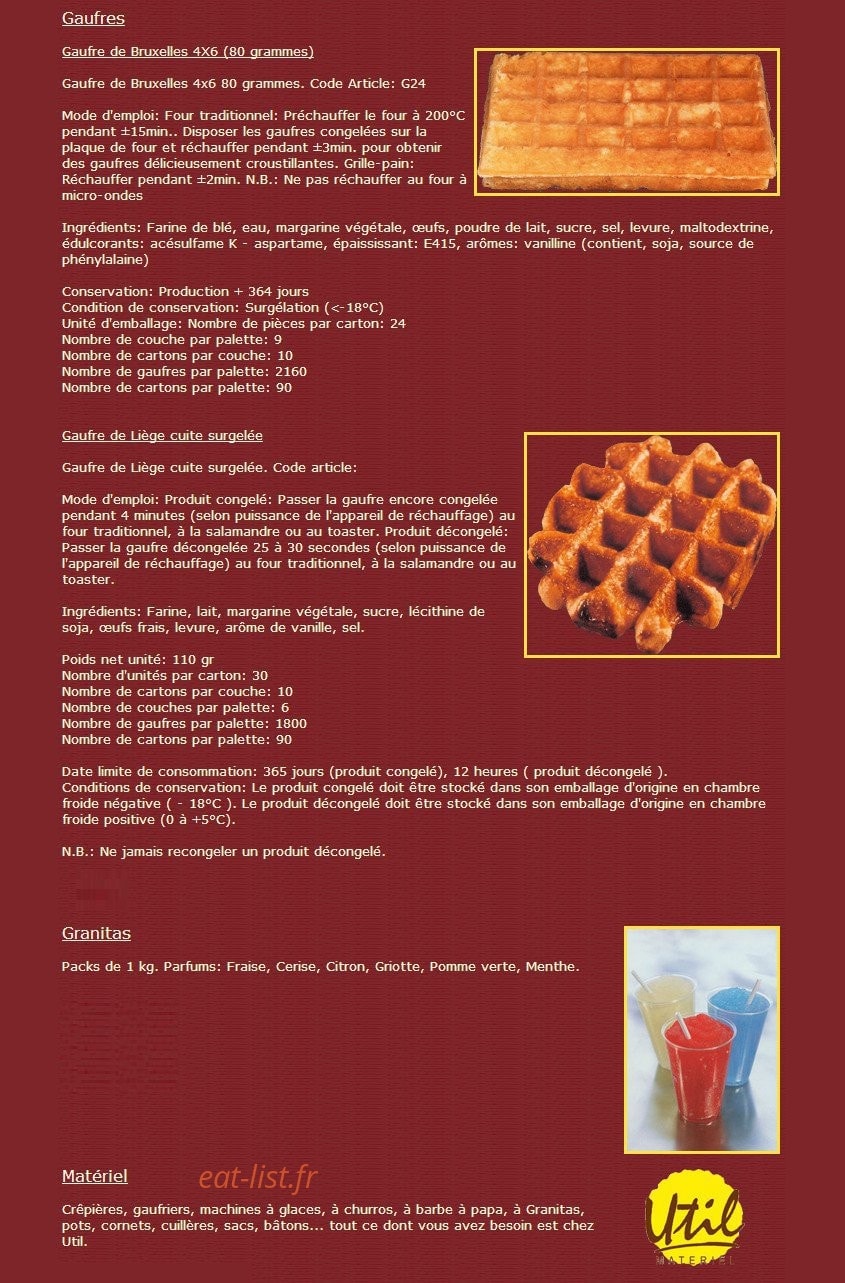 La Bruxelloise — carte page 18