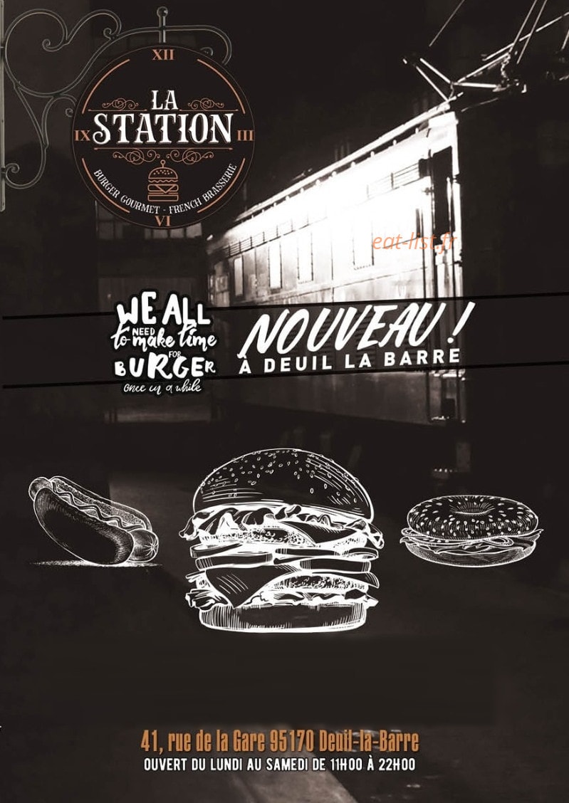 La Station Burger — carte page 1