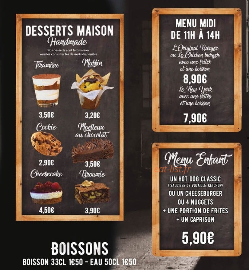 La Station Burger — carte page 4