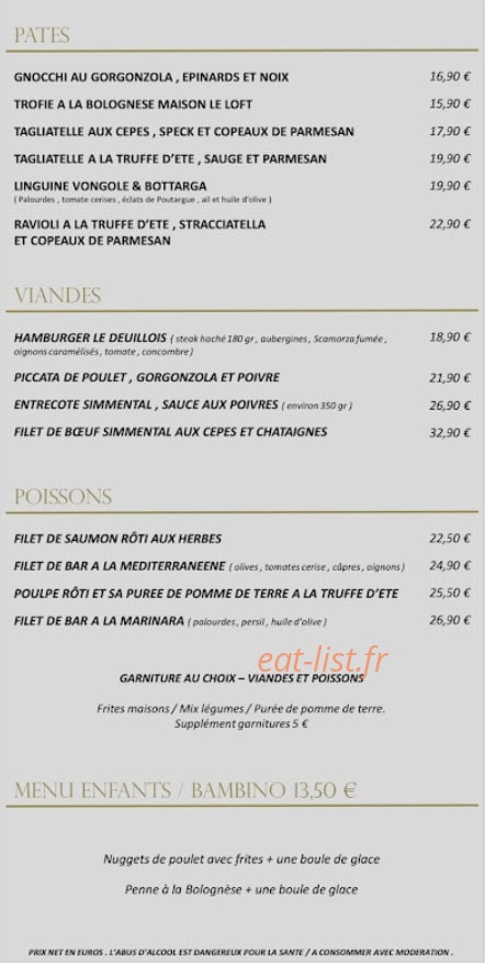 Le Loft — carte page 4