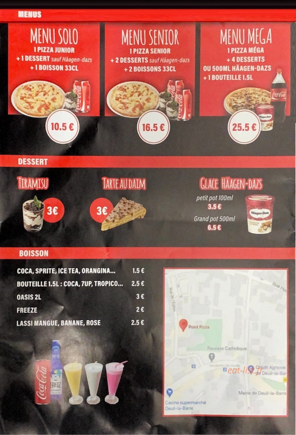 Point Pizza — carte page 4