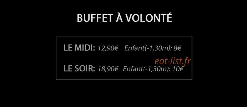 Sushi Bonheur — carte page 2